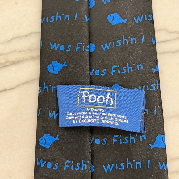 Disney Winnie The Pooh “I Was Fish’n” Tie - Picture 5 of 11